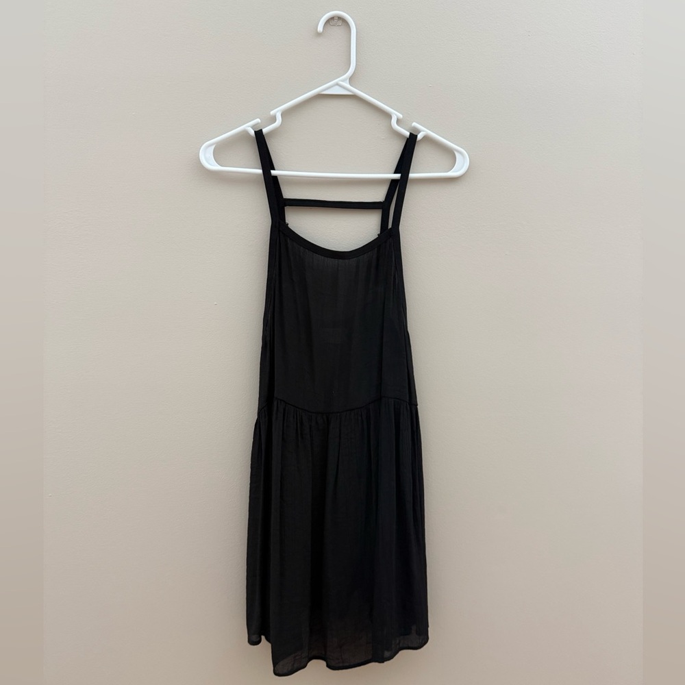 Black, lightweight dress/cover-up.